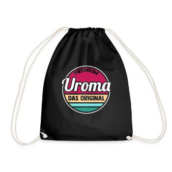 Urgroßmutter Uroma - Turnbeutel - Schwarz - Vorne