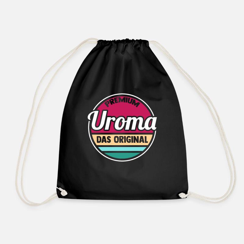 Urgroßmutter Uroma - Turnbeutel - Schwarz