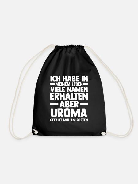 Urgroßmutter Uroma - Turnbeutel - Schwarz