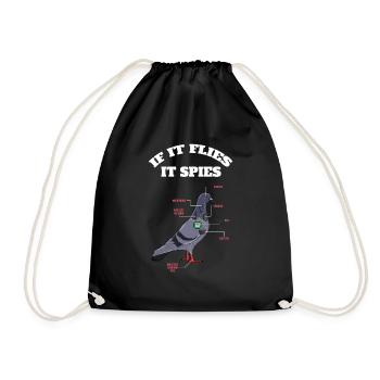 Définition Animal Anatomie Animale De Pigeon Bird - Sac de sport léger - noir - Devant