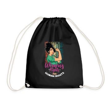 Retro Droits humains Droit féministe Femmes Égalité - Sac de sport léger - noir - Devant