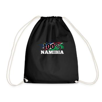 Namibia - Drawstring Bag - black - Front