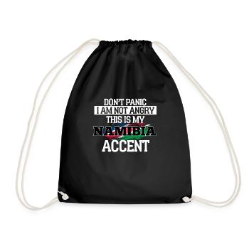 Namibia - Drawstring Bag - black - Front