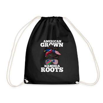 Namibia - Drawstring Bag - black - Front