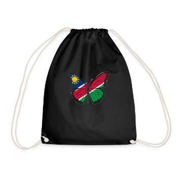 Namibia - Drawstring Bag - black - Front