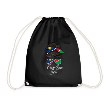 Namibia - Drawstring Bag - black - Front