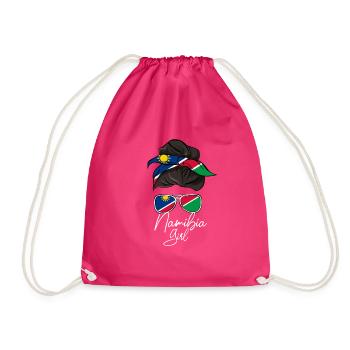 Namibia - Drawstring Bag - fuchsia - Front