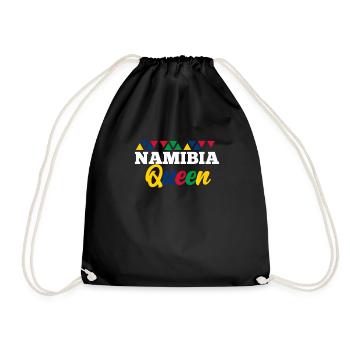 Namibia - Drawstring Bag - black - Front