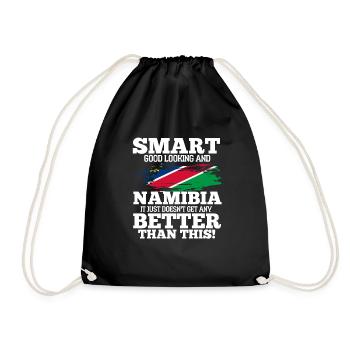 Namibia - Drawstring Bag - black - Front