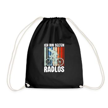 Selten Radlos Fahrrad MTB Radsport Mountainbike - Drawstring Bag - black - Front