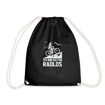 Selten Radlos Fahrrad MTB Radsport Mountainbike - Drawstring Bag - black - Front