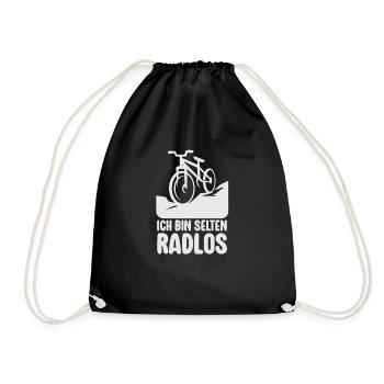 Selten Radlos Fahrrad MTB Radsport Mountainbike - Drawstring Bag - black - Front