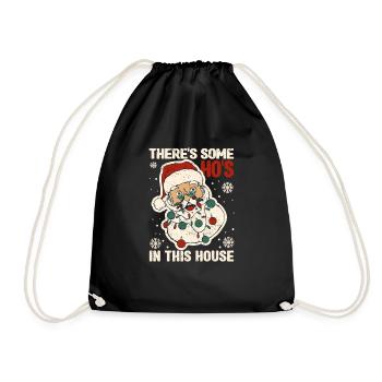 Il y a des Ho dans cette maison drôle de Noël - Sac de sport léger - noir - Devant