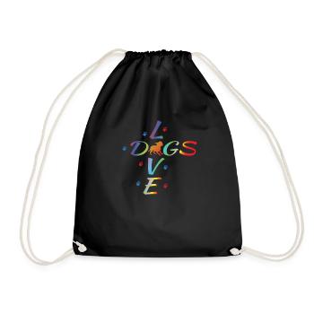 Chien Chihuahua Propriétaire de chien Gechenkidee - Sac de sport léger - noir - Devant