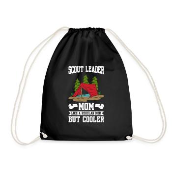 Scout Leader Dad Like A Regular Mom But Cooler - Turnbeutel - Schwarz - Vorne