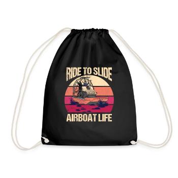 Ride To Slide Airboat Life Propeller Swamp Hydropl - Sac de sport léger - noir - Devant