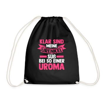 Urgroßmutter Uroma - Turnbeutel - Schwarz - Vorne