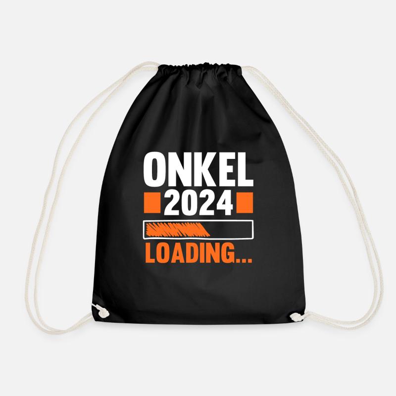 Werdender Onkel 2038 - Turnbeutel - Schwarz