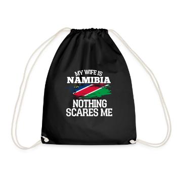 Namibia - Drawstring Bag - black - Front