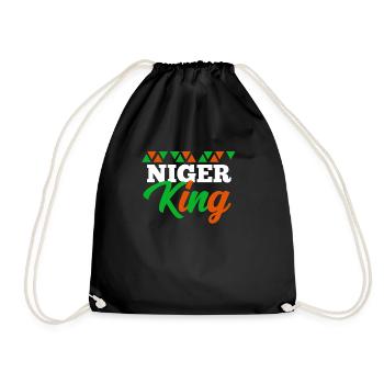 Niger - Turnbeutel - Schwarz - Vorne