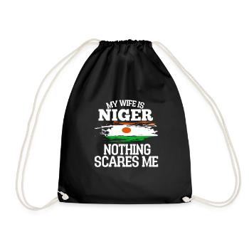 Niger - Turnbeutel - Schwarz - Vorne