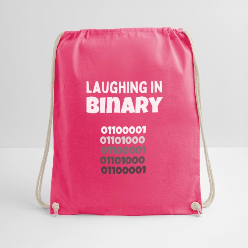 Laughing in Binary - Programmierer und Nerd-Design Turnbeutel