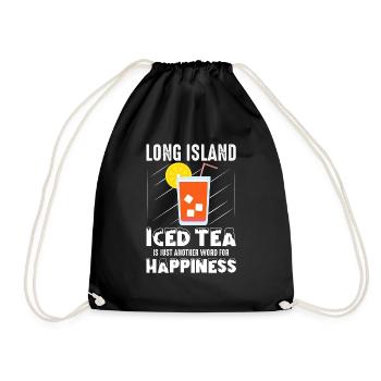 Long Island Iced Tea Is Just Another Word For Happ - Turnbeutel - Schwarz - Vorne