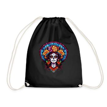 La Catrina: The Halloween Party Never Dies - Drawstring Bag - black - Front