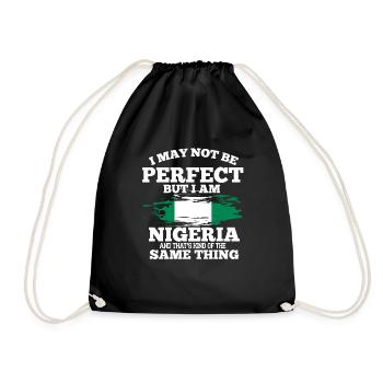 Nigeria - Turnbeutel - Schwarz - Vorne