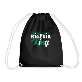 Nigeria - Turnbeutel - Schwarz - Vorne