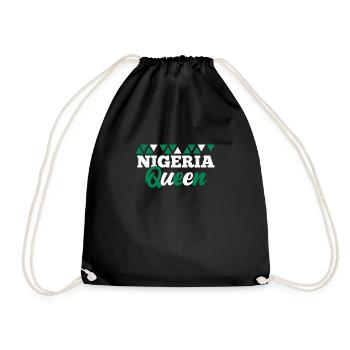 Nigeria - Turnbeutel - Schwarz - Vorne