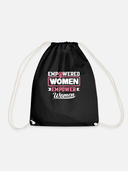 Feminismus Feministin - Turnbeutel - Schwarz