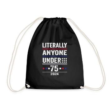 Littéralement n’importe qui de moins de 75 ans drôle de président - Sac de sport léger - noir - Devant