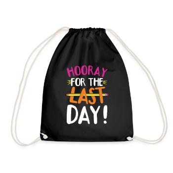 Jour d’école Joyeuses Dernières Classes Vacances d’été - Sac de sport léger - noir - Devant