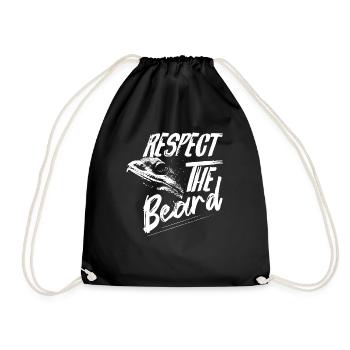 Respect The Beard Lizard Lover Reptile - Sac de sport léger - noir - Devant