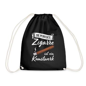 Zigarre Rauchen Für Zigarrenliebhaber Zigarrenrauc - Turnbeutel - Schwarz - Vorne