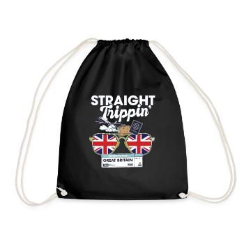 Straight Trippin' Britain Vacation Tour Travel - Sac de sport léger - noir - Devant