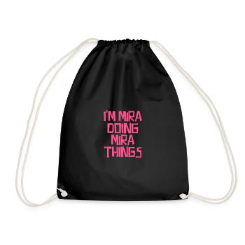 Je suis Mira en train de faire des choses Mira - Sac de sport léger - noir - Devant