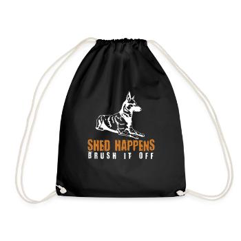 Pet Dog Berger Funny Shed Malinois Belge - Sac de sport léger - noir - Devant