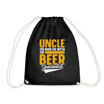 Oncle amateur de bière - Sac de sport léger - noir - Devant