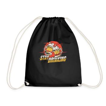 Beer Beer Lovers Cool Stay Drinking - Drawstring Bag - black - Front