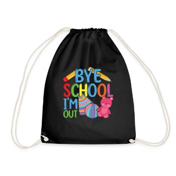 Day Of School Happy Last Class Grade - Drawstring Bag - black - Front