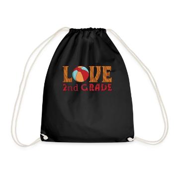 Jour d’école Bonne dernière classe 2ème année - Sac de sport léger - noir - Devant