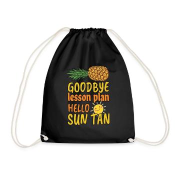 Ananas Été Jour De L’Ecole Joyeux Dernier Soleil - Sac de sport léger - noir - Devant