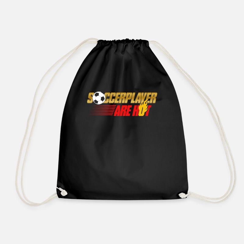 Soccerplayer are hot - Turnbeutel - Schwarz