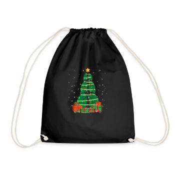 Poumon Arbre de Noël Thérapie respiratoire Thérapeute de Noël - Sac de sport léger - noir - Devant