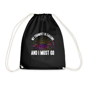 Ma trompette sonne et je dois partir - Sac de sport léger - noir - Devant