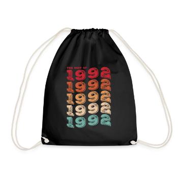 Vintage 1992 Gifts Legend for 31 Year Old - 31st - Drawstring Bag - black - Front