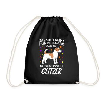 Das Sind Keine Hunde Haare Das Ist Jack Russell Gl - Turnbeutel - Schwarz - Vorne