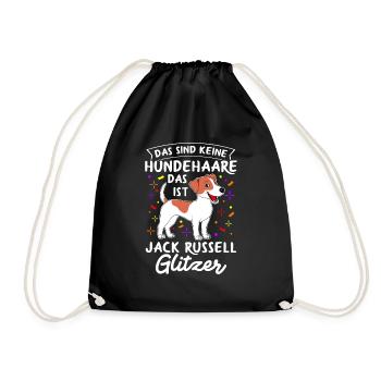Das Sind Keine Hunde Haare Das Ist Jack Russell Gl - Turnbeutel - Schwarz - Vorne